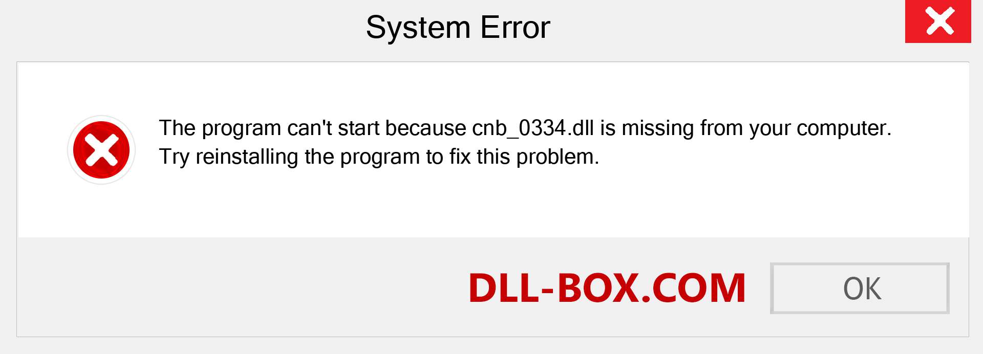  cnb_0334.dll file is missing?. Download for Windows 7, 8, 10 - Fix  cnb_0334 dll Missing Error on Windows, photos, images